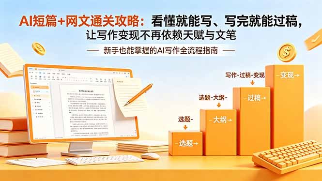 王文.jpg AI短篇+网文通关攻略-重点拆解短篇与长篇的选题思路、结构模板、稿费逻辑及投稿策略。